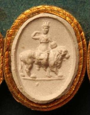 Cybele auf einem Löwen sitzend (Daktyliothek, Supplement)