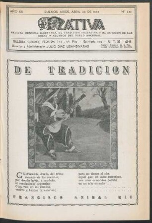 20.1943=Nr. 232: Nativa, 20.1943=Nr. 232