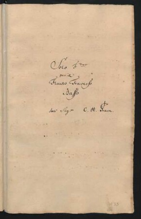 Solos mit bc; fl, bc; F-Dur; GraunWV B:XVII:53