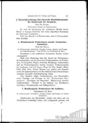 7. Metallurgische Probierkunst für Geübtere
