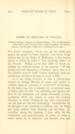 Notes on missions in Niigata. Christian missions ...