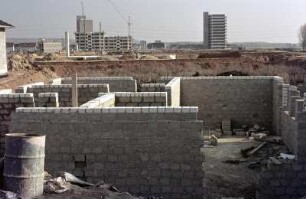 Baustelle eines Bungalows