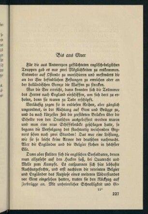 227-236, Bis ans Meer.
