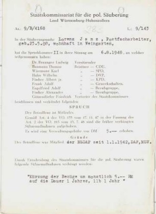 Janz, Lorenz