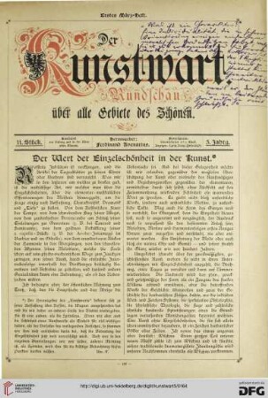 Heft 11 (1. Märzheft 1892)