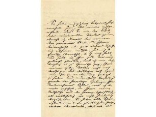 Originalbrief von Paul Heyse an Alwine Schroedter, geschrieben in München