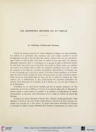 Les dernières décades du XVe siècle
