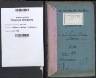 Boehm, Carl, geb. 12.02.1838, Oberregierungsrat. Bd. 3
