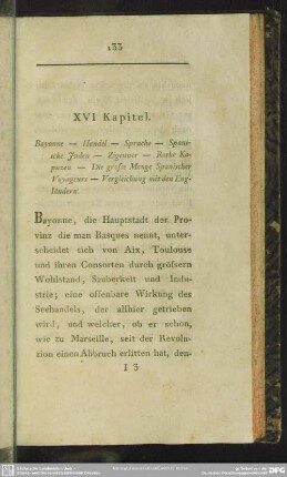 XVI. Kapitel. Bayonne