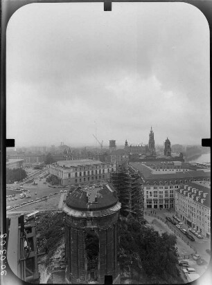Dresden-Altstadt. Ruine der Frauenkirche