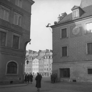 Marktplatz : Warschau, Blick auf den Marktplatz