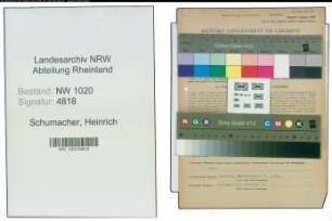 Entnazifizierung Heinrich Schumacher , geb. 17.05.1896 (Ingenieur)