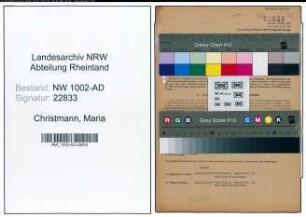 Entnazifizierung Maria Christmann, geb. 21.09.1903 (Buchhalterin)