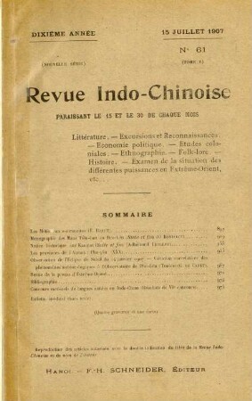15 Juillet 1907. No 61