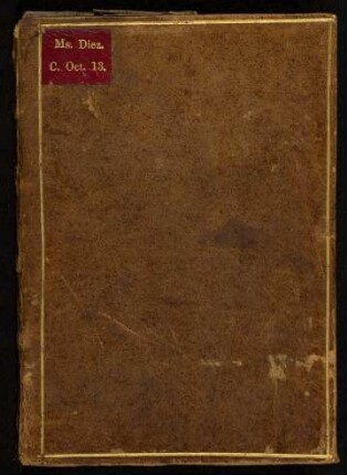 M. Tullius Cicero: Laelius de amicitia : Ms. Diez. C oct. 13