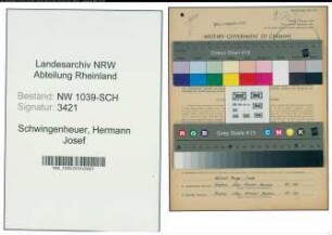 Entnazifizierung Hermann Josef Schwingenheuer , geb. 10.03.1911 (Amtsangestellter)
