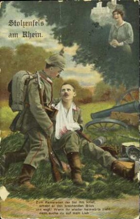 Stolzenfels am Rhein - Zum Kameraden, der bei ihm kniet [...]