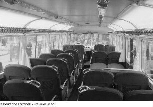 Innenansicht des Omnibus Typ Ikarus-55
