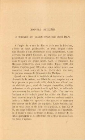 Chapitre deuxième. Le séminaire des Missions-Étrangères (1854-1858)