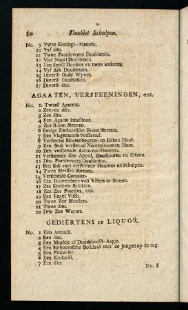 80-81, Gediertens in Liquor