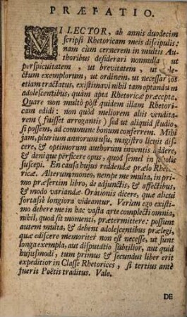 Fons Eloquentiae ... : s. explanatio rhetoricae ... cui adiicitur analysis rhetorica omnium orationum M. T. Ciceronis