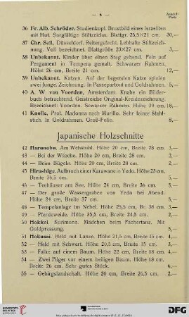 Japanische Holzschnitte (Nr. 42-87)