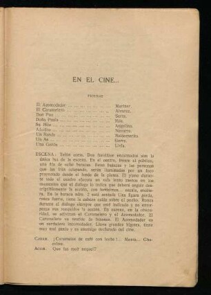 En el cine...