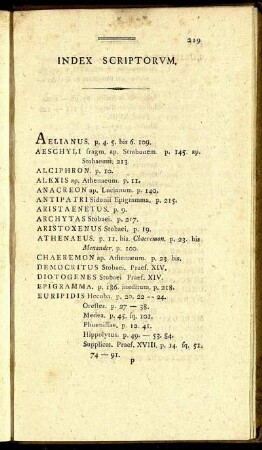Index Scriptorum.