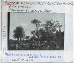 Paulus Potter: Der Pachthof. Leningrad, Eremitage