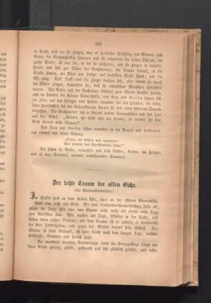 Der letzte Traum der alten Eiche. (Ein Weihnachtsmärchen.)