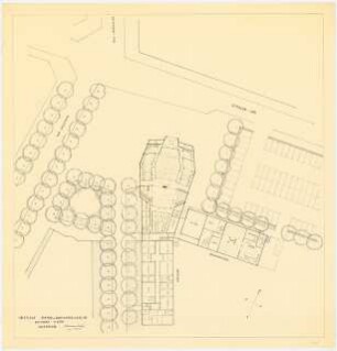 Institut Staats- und Domchor Berlin, Berlin-Charlottenburg: Lageplan 1:200, (von Inv.nr. 40050)