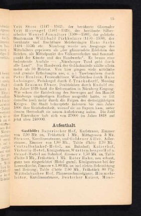 Aufenthalt.