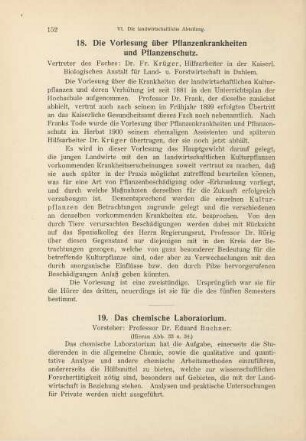 19. Das chemische Laboratorium