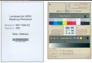 Entnazifizierung Mathias Stein , geb. 15.09.1903 (Arbeiter)