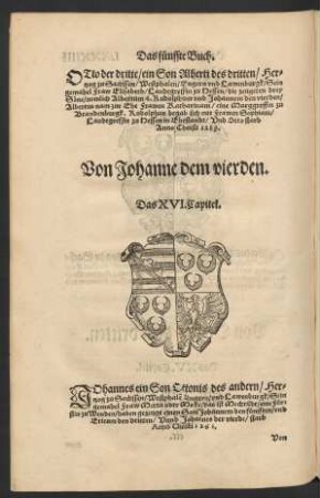 Von Johanne dem vierden. Das XVI. Capitel.