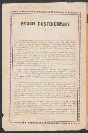 Fedor Dostoiewsky
