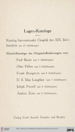 Lager-Kataloge