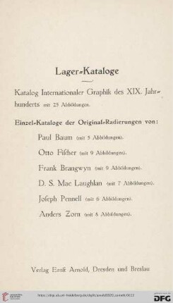 Lager-Kataloge
