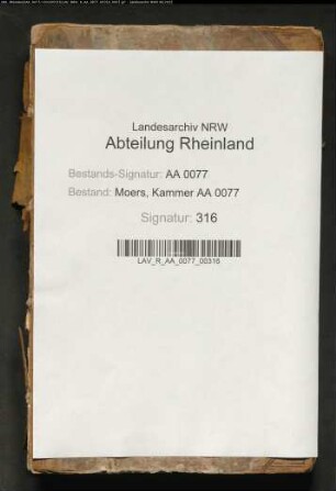 Gemeinsprotokolle der Herrlichkeit Krefeld