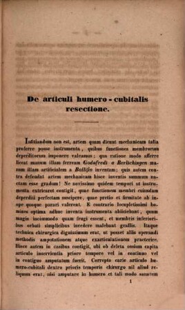 De articuli humero-cubitalis resectione : Diss. inaug. chir.