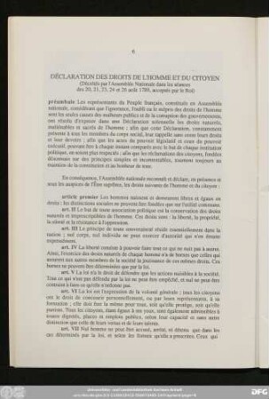 Déclaration Des Droits De L'Homme Et Du Citoyen