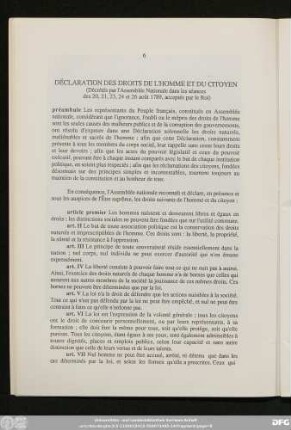 Déclaration Des Droits De L'Homme Et Du Citoyen