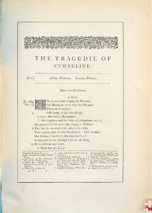 The tragedie of Cymbeline : reprinted from the first folio, 1623, with collations of the second, third and forth folios