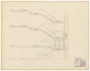 Jugendburg Rotenberg, Rauenberg-Rotenberg Umbau und Erweiterung: Schnitt Treppenhaus 1:20