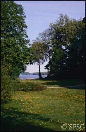 Berlin, Schlossgarten Glienicke, Parkansicht.