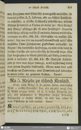 Na 5. Ṅeżelu po tschoch Kralach