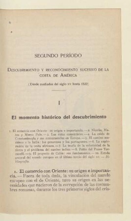 I. El momento histórico del descubrimiento