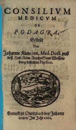 Consilivm medicvm de Podagra