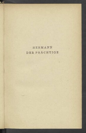 Hermann Der Prächtige