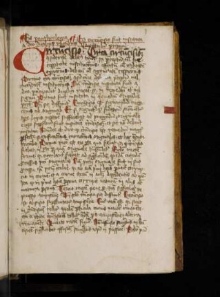 Reinerus de Pisis: Pantheologia. Circumcisio cap. I-IX. Ex pantheologia. Cur circumcisio fuit instituta a deo duabus rationibus. Capitulum primum. Circa circumcisionem considerare debemus tria …
